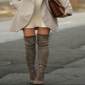 Unisa over the knee boots tie in back